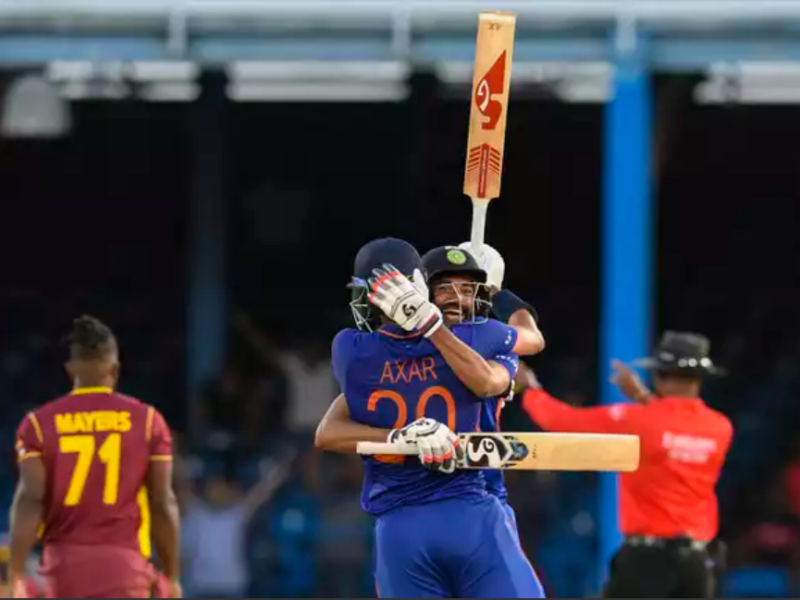 6 6 6 6 6 6 और 4 4 4 मैदान पर आया अक्षर पटेल नाम का तूफान भारत ने 2-0 से वेस्टइंडीज को हराकर जीता सीरीज