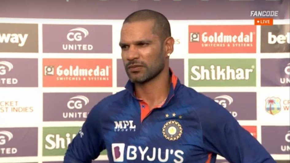 Ind vs WI: जीत के बाद भी कप्तान शिखर धवन का छलका दर्द, 'मैन ऑफ द मैच' लेते हुए कहा .. आज बहुत निराश हूं ..