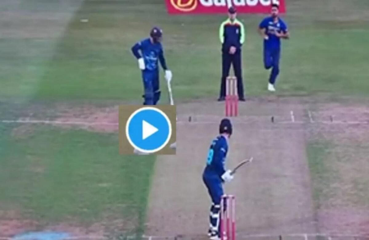 उमरान मलिक ने मचाया अपने रफ़्तार से ग़दर, इंग्लैंड में बल्लेबाज के उड़ाए मिडिल स्टंप, देखें वीडियो