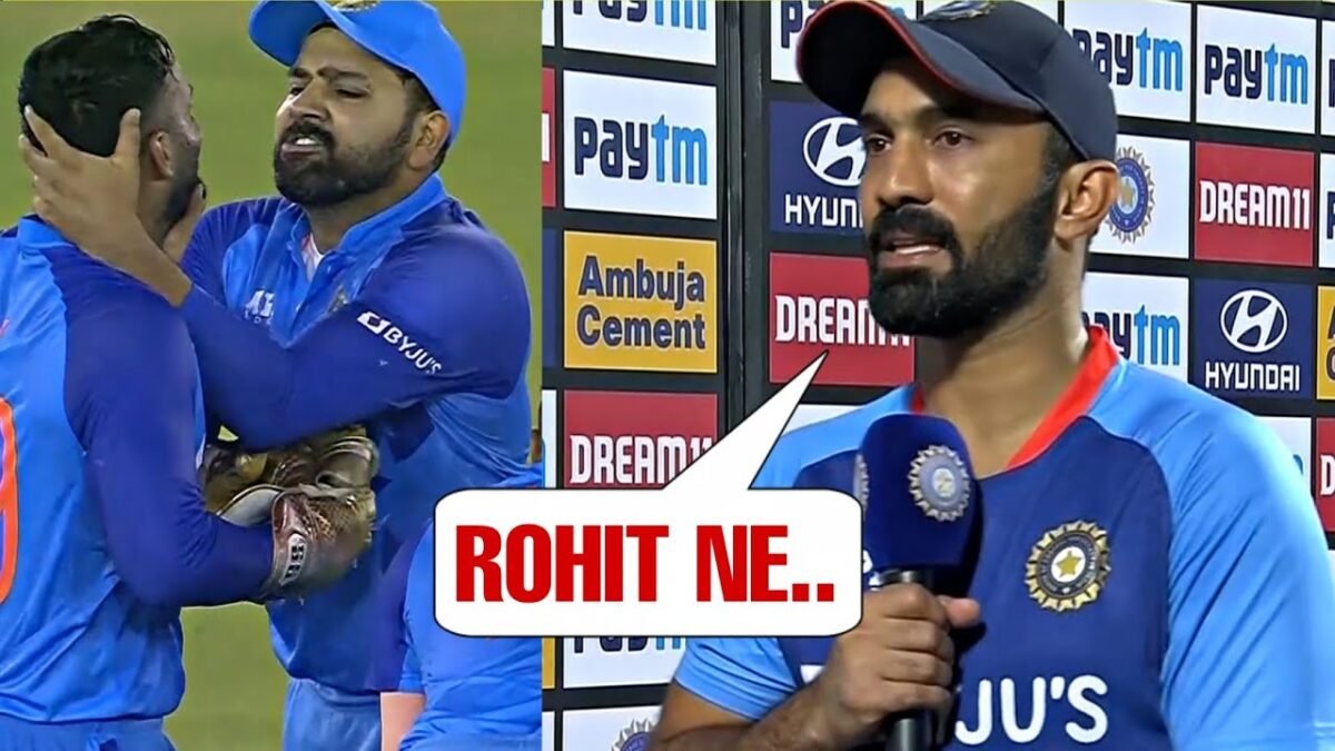 दिनेश कार्तिक ने खोला राज बताया मैदान पर आते ही रोहित शर्मा ने ऐसा क्या कह दिया जिसके बाद 2 गेंदों में ही खत्म करना पड़ा मैच