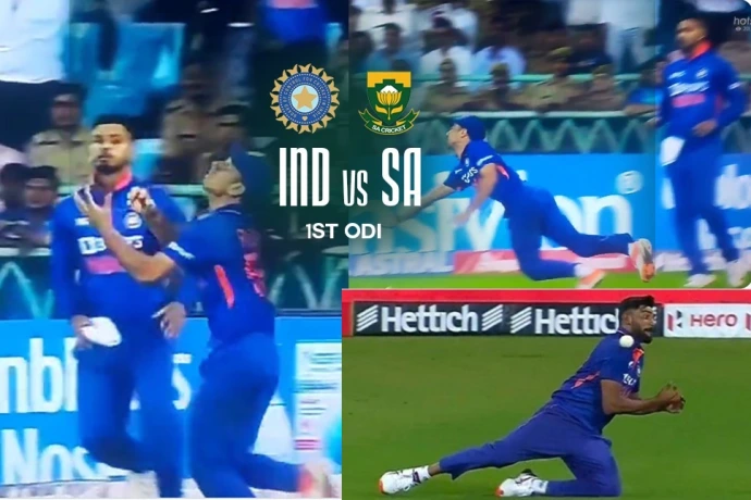 पहले वनडे में ही भारत की फिसड्डी फील्डिंग, लगातार 2 गेंदों पर टपकाए 2 कैच, चिल्ला उठे आवेश खान