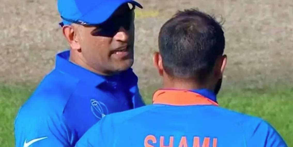 MS DHONI AND MOHMMAD SHAMI