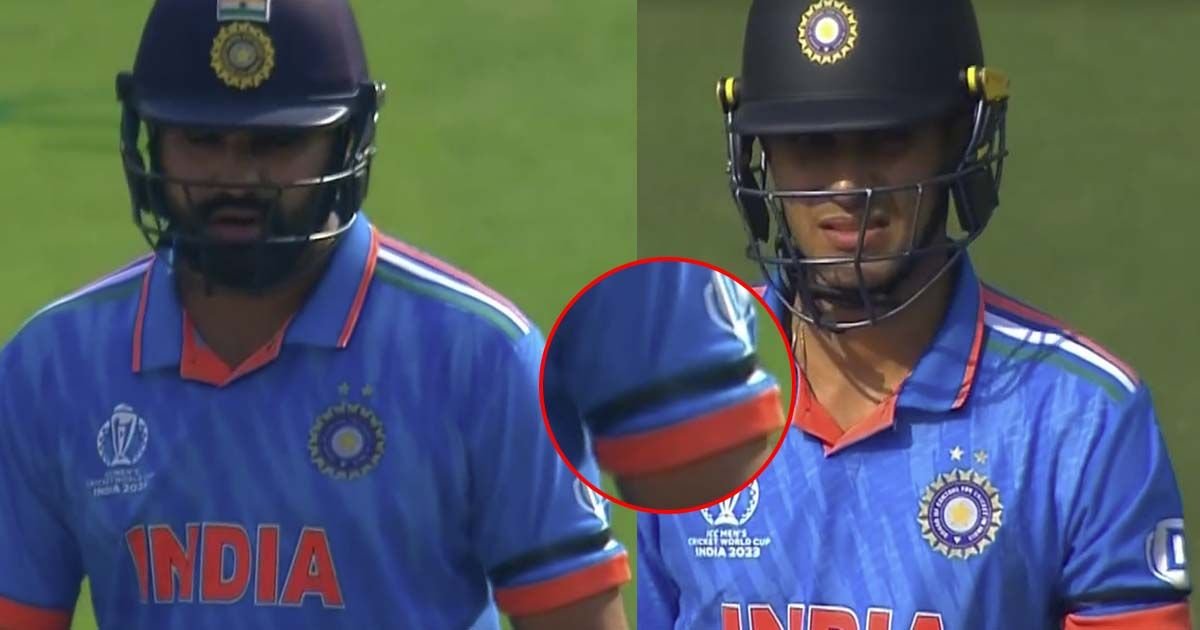 TEAM INDIA BLACK ARM BANDS IND VS ENG WORLD CUP 2023