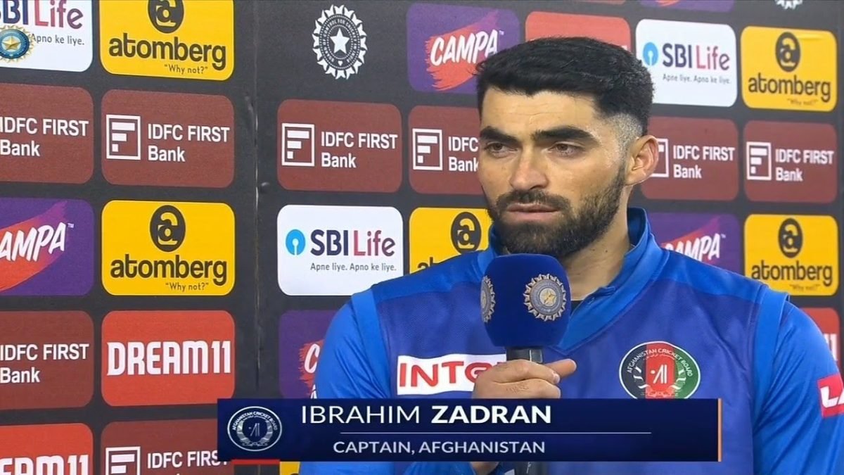 ibrahim zadran post match Team India