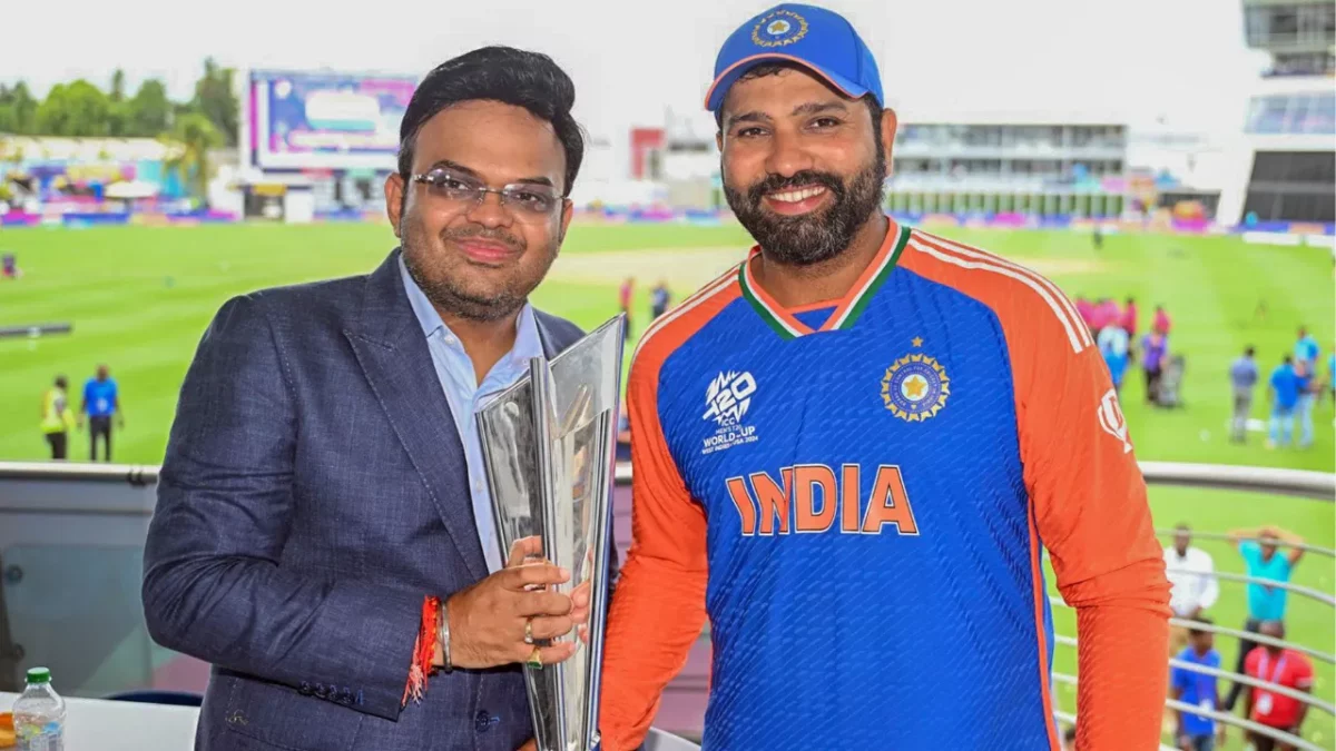 BCCI TEAM INDIA ROHIT SHARMA JAY SHAH