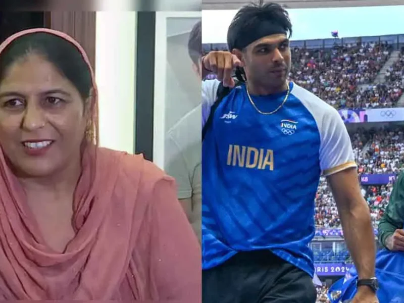 Neeraj Chopra mother saroj devi on silver