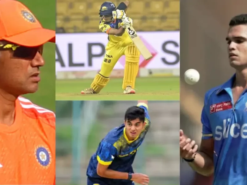 Arjun Tendulkar vs Samit Dravid