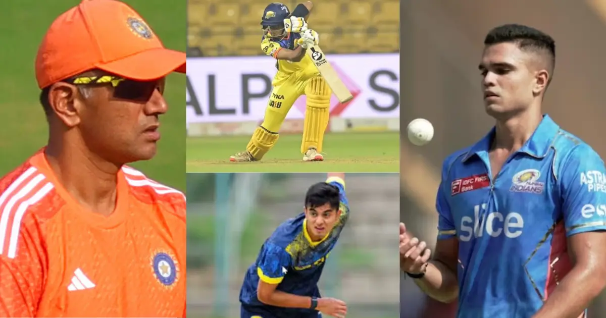 Arjun Tendulkar vs Samit Dravid