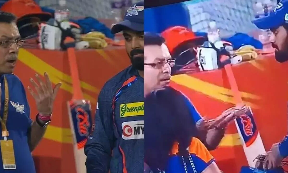 KL Rahul and Sanjiv Goenka IPL