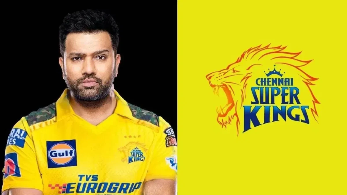 rohit sharma in csk jersey