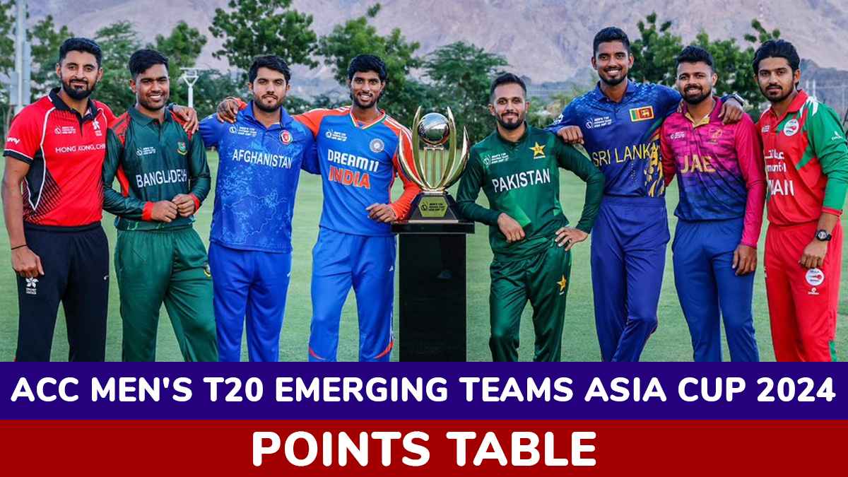 ACC Emerging Teams Asia Cup Updated Points Table