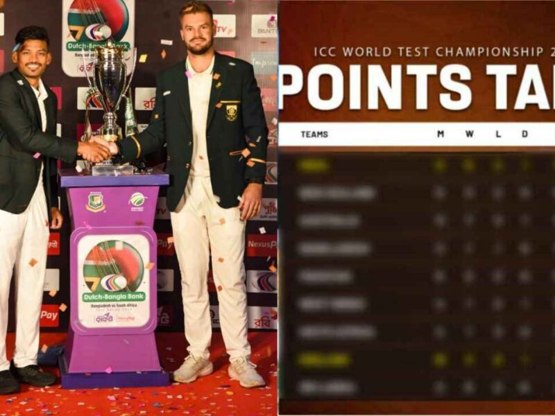 WTC POINTS TABLE SA VS BAN