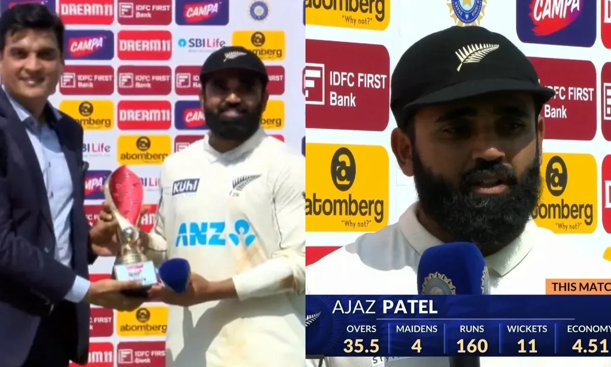 Ajaz Patel post match