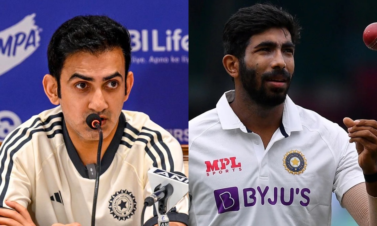 GAUTAM GAMBHIR AND JASPRIT BUMRAH