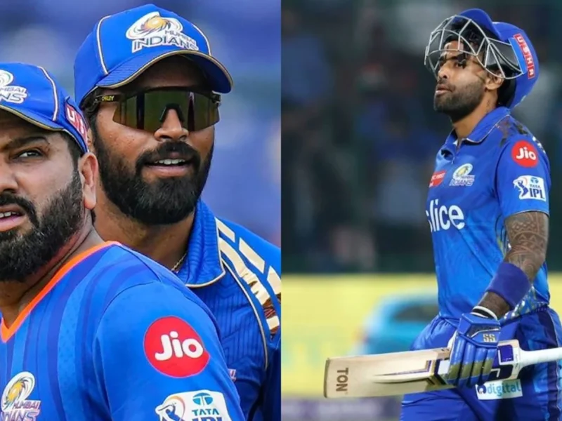 Mumbai Indians Rohit Sharma Hardik Pandya and Suryakumar Yadav