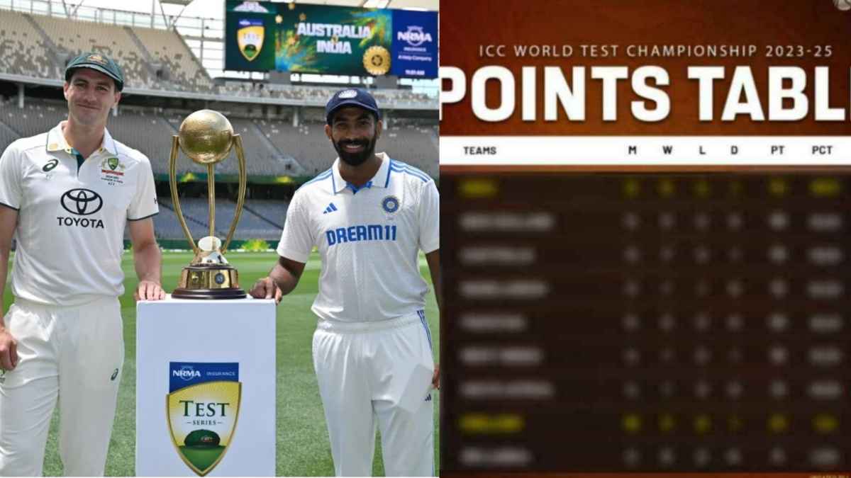 WTC Points Table IND vs AUS Team India