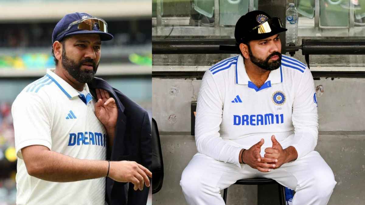 Rohit Sharma alone in Dugout adelaide