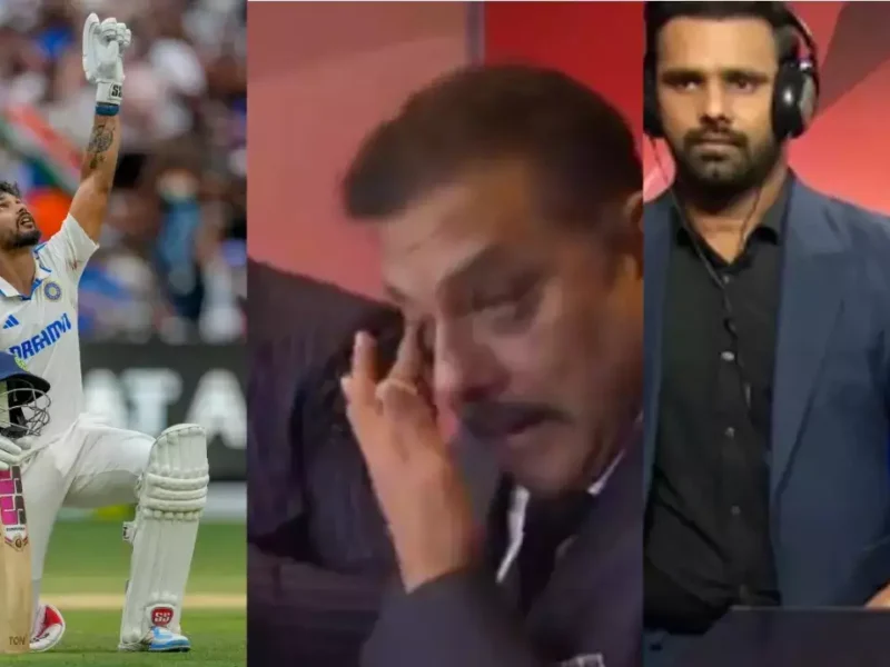 ravi shastri cry on nitish reddy 100