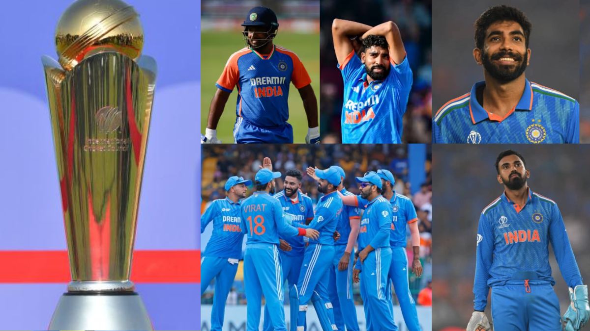 ICC CHAMPIONS TROPHY 2025 KL RAHUL BUMRAH Team India