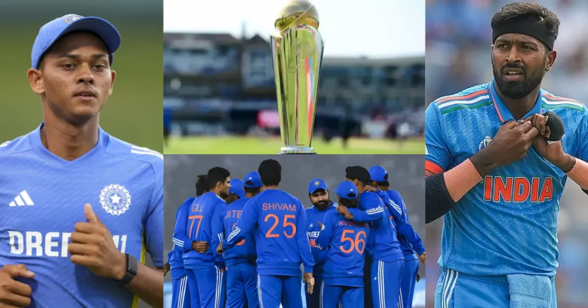 ICC CHAMPIONS TROPHY 2025 TEAM INDIA HARDIK YASHASVI