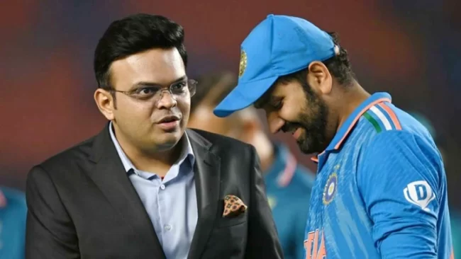 Jay Shah and Rohit Sharma