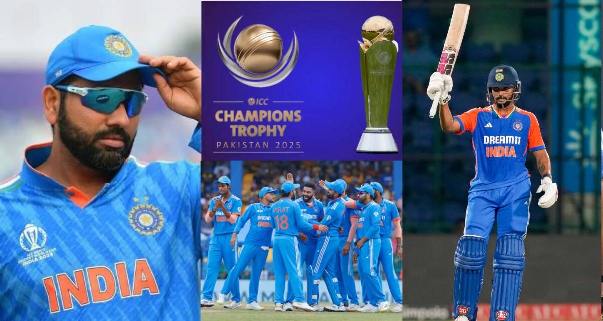 ICC Champions Trophy के लिए टीम इंडिया फाइनल! रोहित से छिनी कप्तानी, नितीश रेड्डी को मौका, 17 खिलाड़ियों का नाम आया सामने