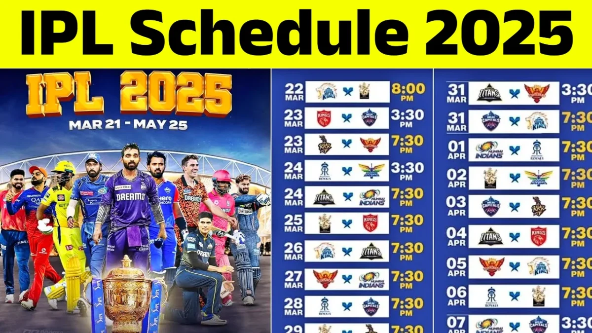 IPL SCHEDULE 2025