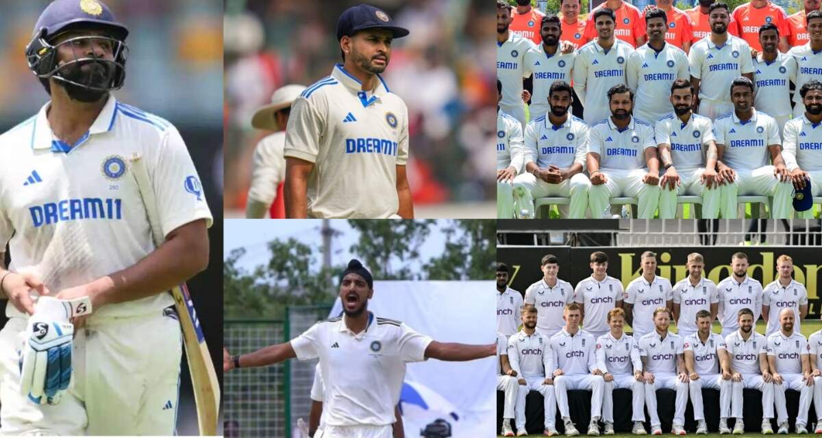 IND vs ENG: रोहित बाहर, बुमराह कप्तान, श्रेयस-अर्शदीप की एंट्री, इंग्लैंड के खिलाफ 5 टेस्ट मैच के लिए 16 सदस्यीय भारतीय टीम