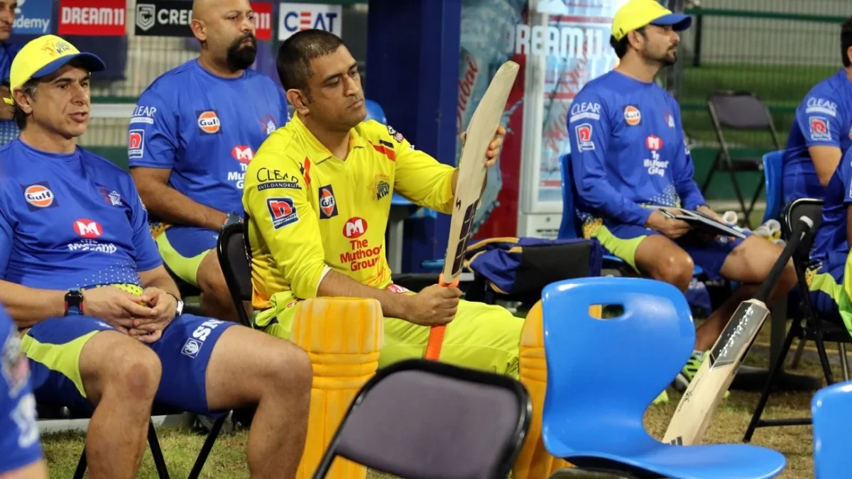 stephen fleming ON CSK dressing room