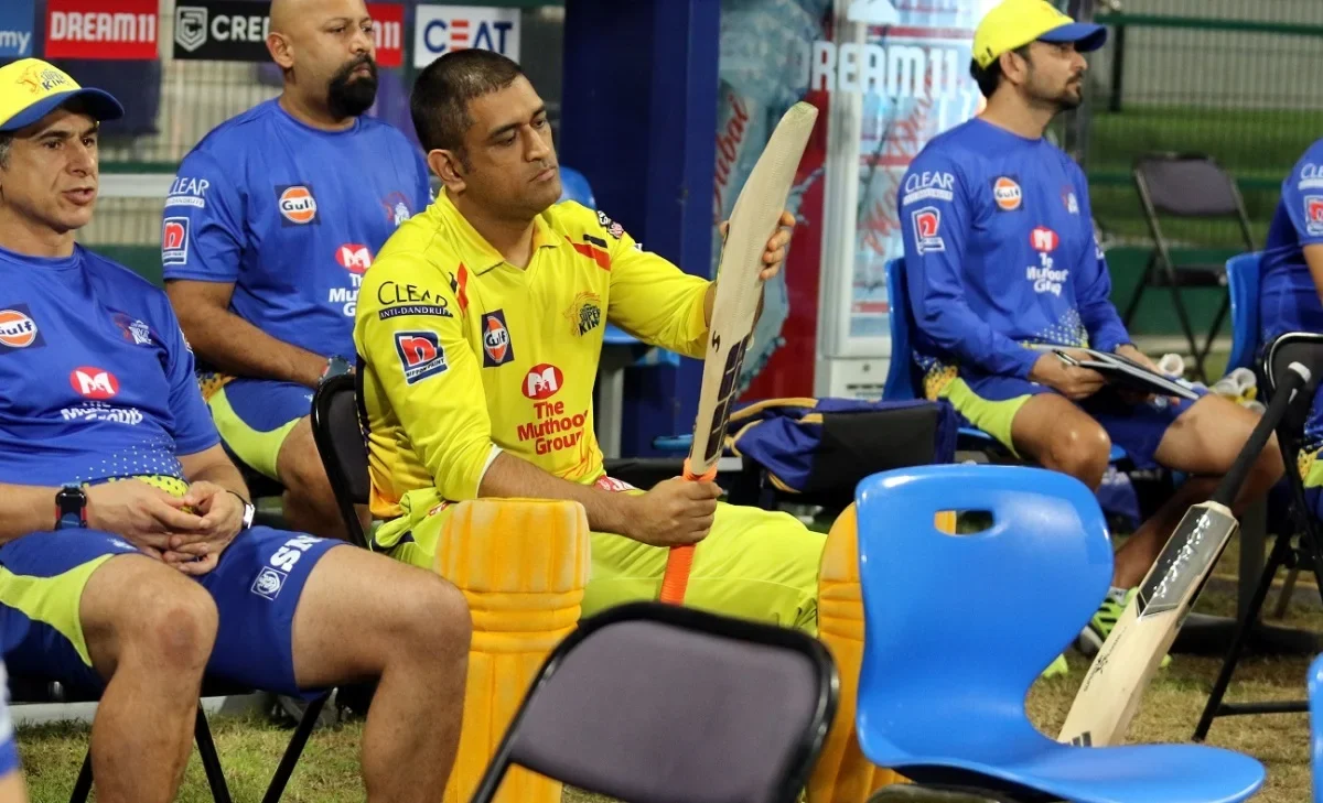 stephen fleming ON CSK dressing room