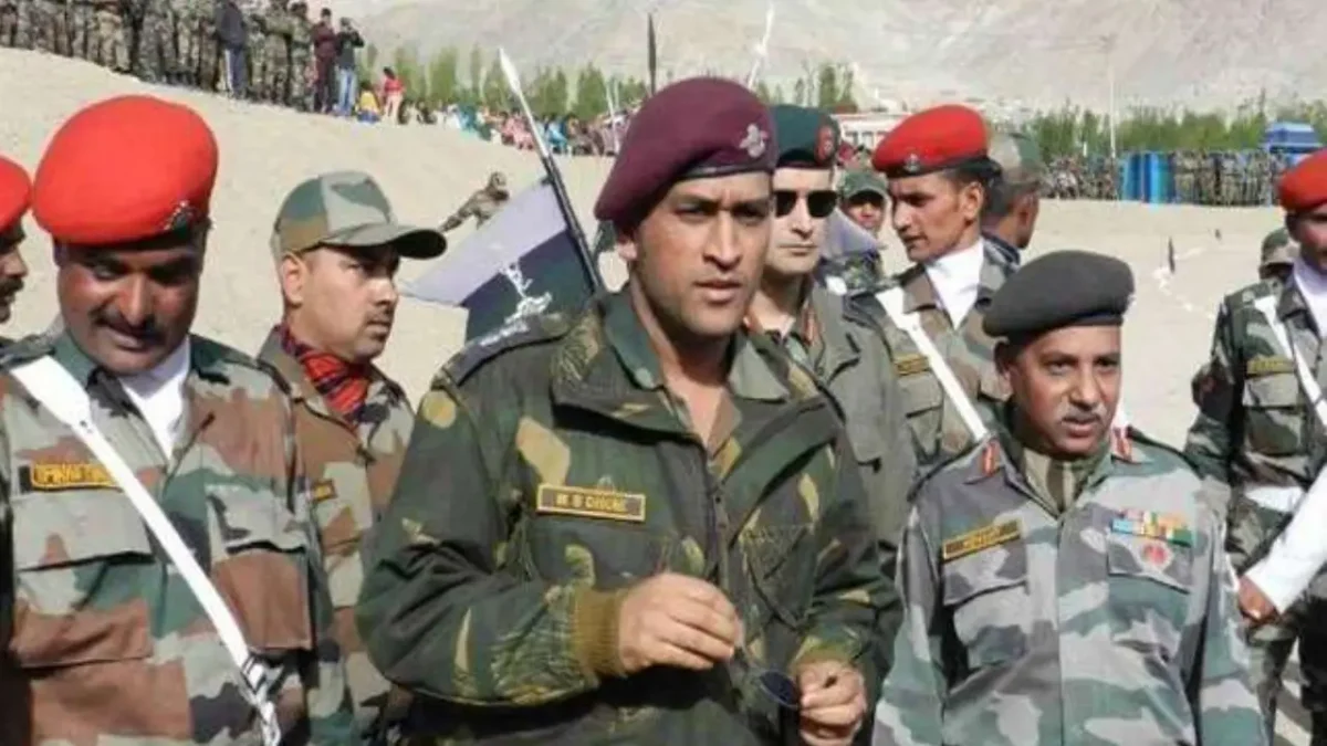 MS DHONI INDIAN ARMY