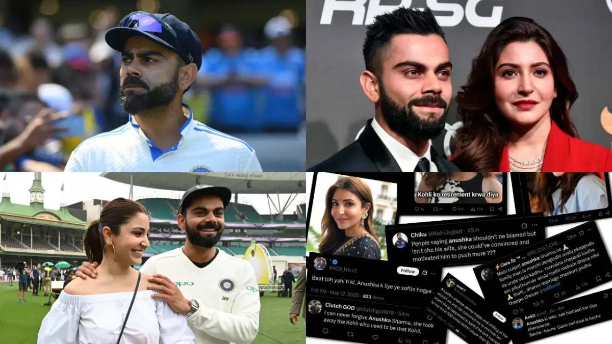 indian fans blast over Anushka Sharma after Virat Kohli Retirement