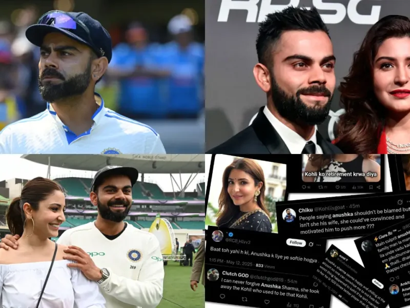 indian fans blast over Anushka Sharma after Virat Kohli Retirement