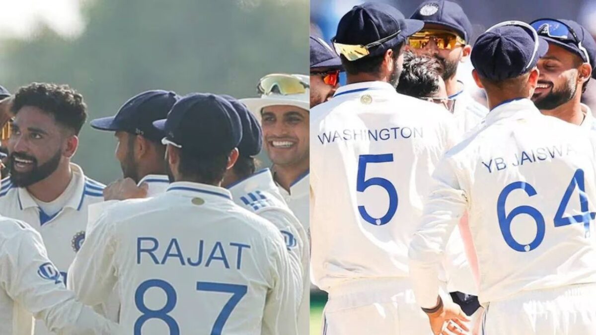 Team India against England