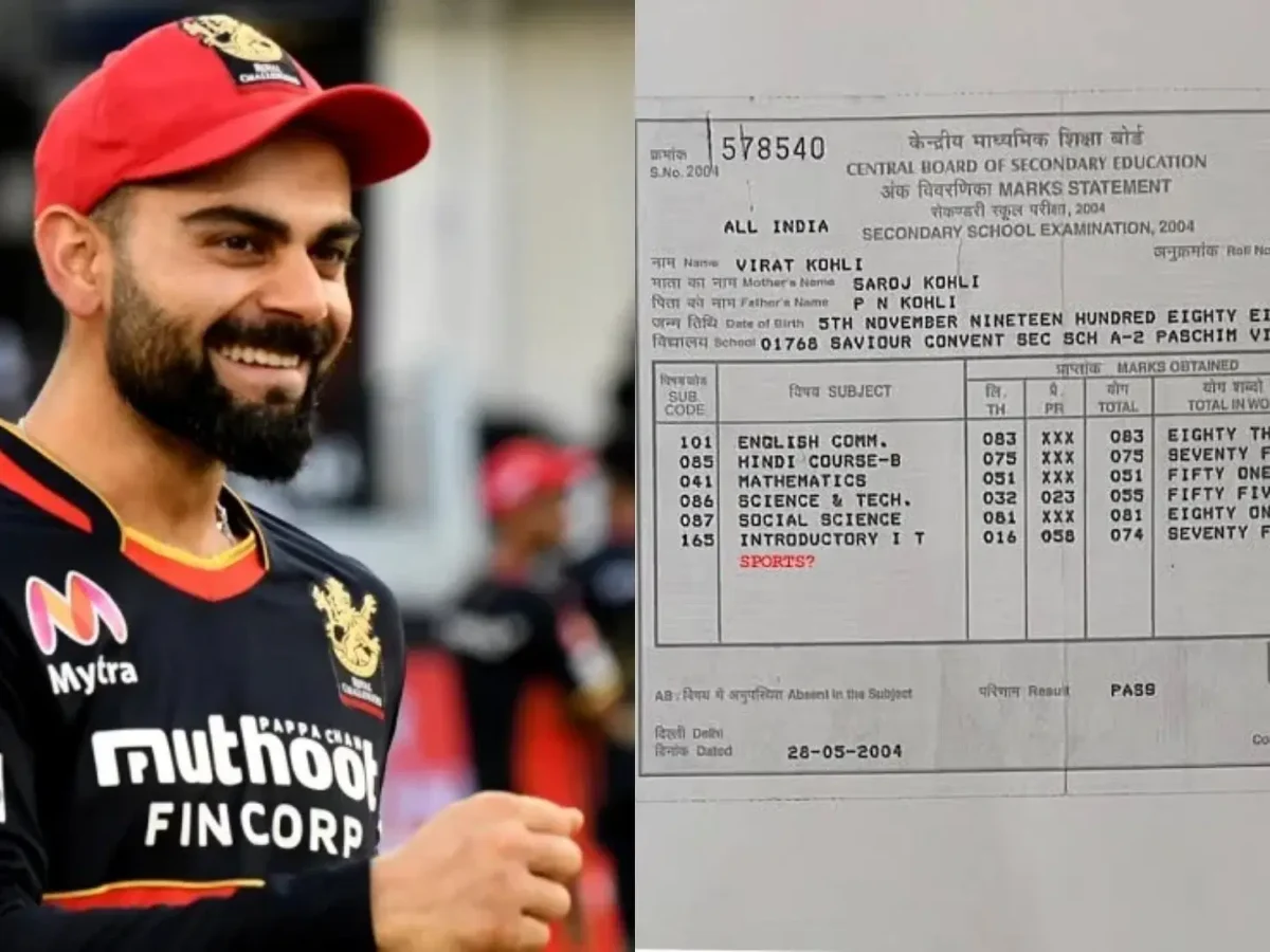 खेलने के अलावा पढ़ाई में बहुत तेज थे विराट कोहली, 10वीं की मार्कशीट आई सामने, गणित के नंबर देख नही होगा यकीन