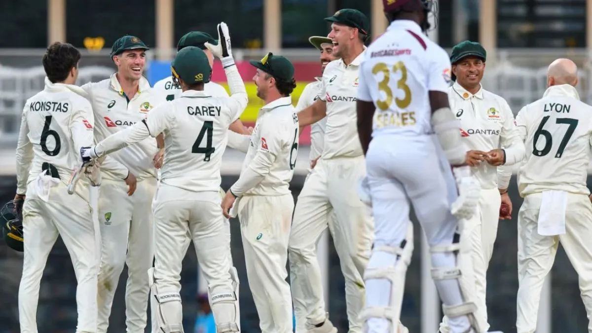 AUS vs WI 2nd test