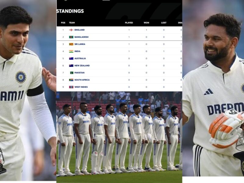 WTC Points Table: लीड्स टेस्ट हार बाद टीम इंडिया को लगा झटका, बांग्लादेश और श्रीलंका से भी नीचे आई टीम