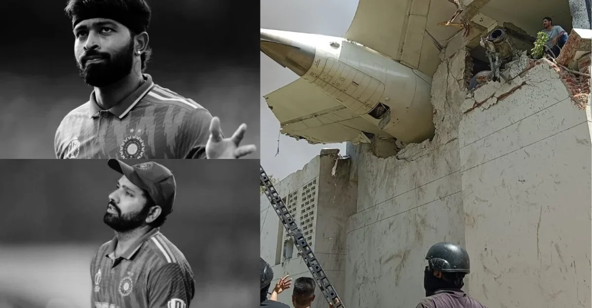 Rohit Sharma and Hardik Pandya Air India Plane Crash