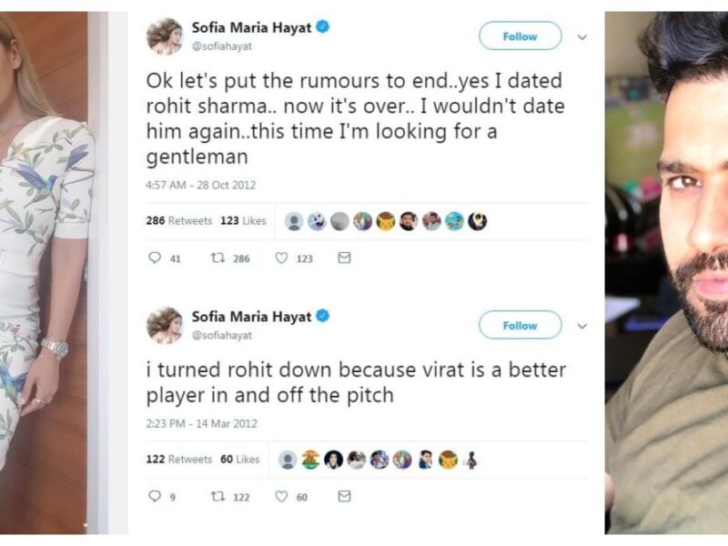Rohit Sharma ex sofia hayat