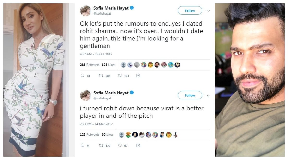 Rohit Sharma ex sofia hayat