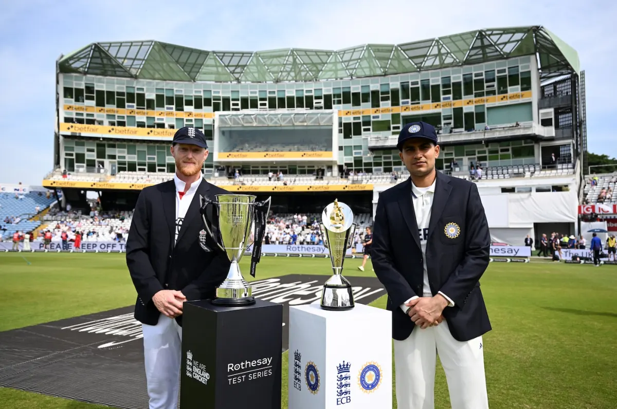 IND VS ENG SHUBMAN GILL AND BEN STOKES