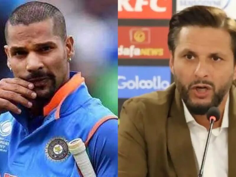 पाकिस्तान के खिलाफ मैच रद्द होते Shahid Afridi ने भारत के खिलाफ दिया बेतुका बयान, धवन को बताया सड़ा हुआ अंडा