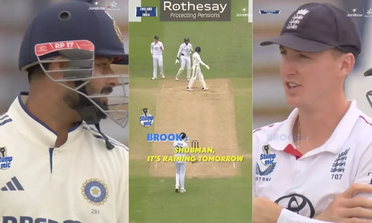 Rishabh Pant and Harry Brook sledge