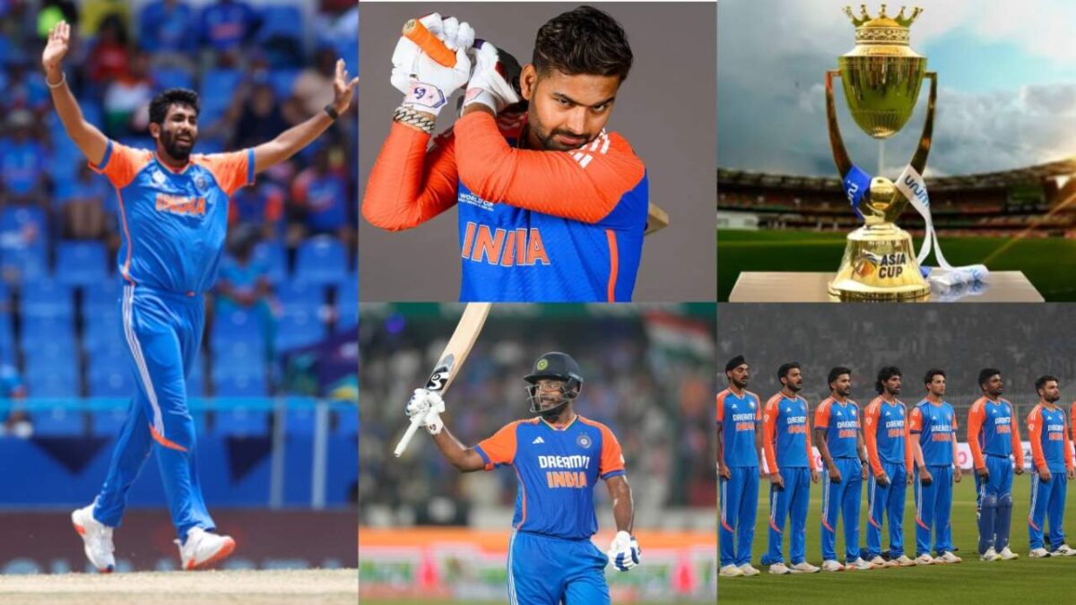 ASIA CUP 2025: ऋषभ पंत-संजू को मौका, श्रेयस-बुमराह की एंट्री, एशिया कप के लिए 15 सदस्यीय भारतीय टीम फिक्स, UAE के लिए होगी रवाना
