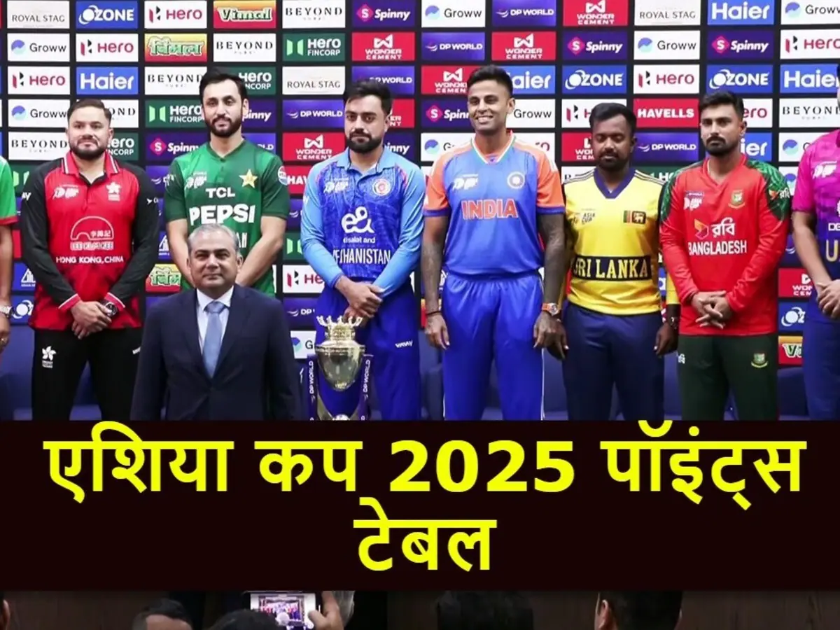 Asia Cup 2025 Points Table Team India Pakistan