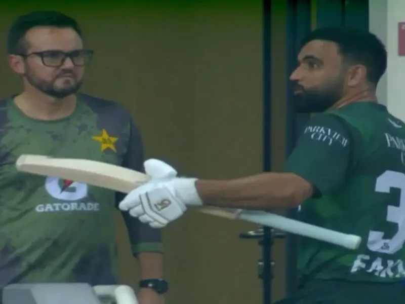 Fakhar Zaman out ind vs pak super 4