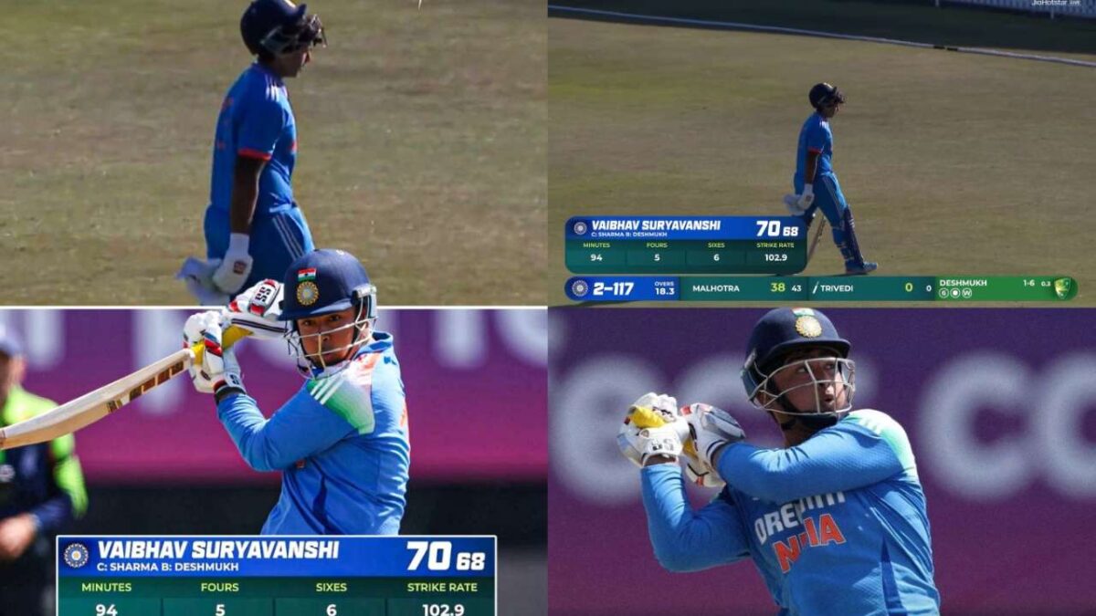 6 6 6 6 6 6 6...Vaibhav Suryavanshi का कोहराम, 14 साल की उम्र में ऑस्ट्रेलिया में खूब काटा ग़दर, दूसरे वनडे में भारत ने 300 ठोका