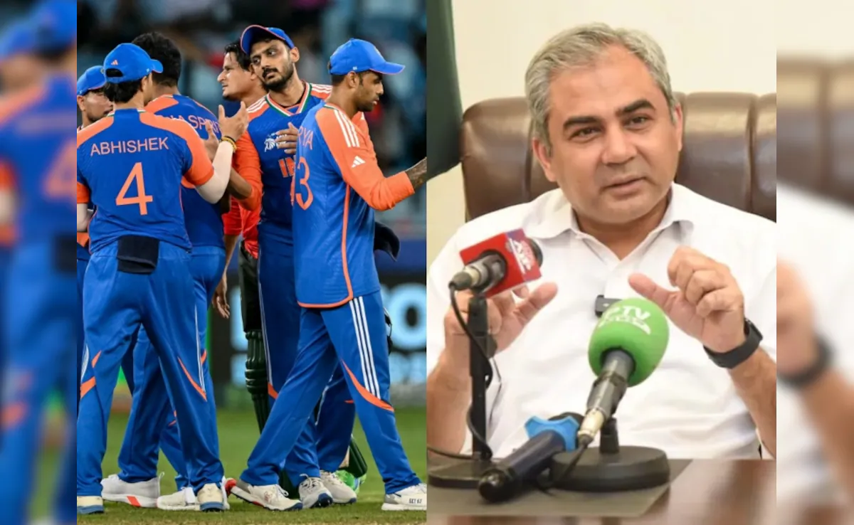Mohsin Naqvi on Team India Asia Cup Trophy