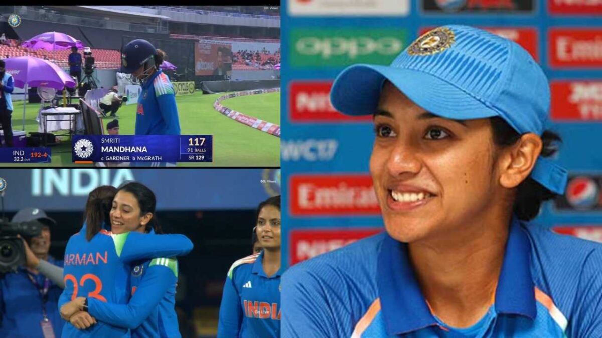 6 6 6 6 4 4 4 ...Smriti Mandhana ने अकेले ऑस्ट्रेलिया को खूब धोया, शतक ठोकते बोली- 'जब भी शतक लगाती भारत हार जाती..'