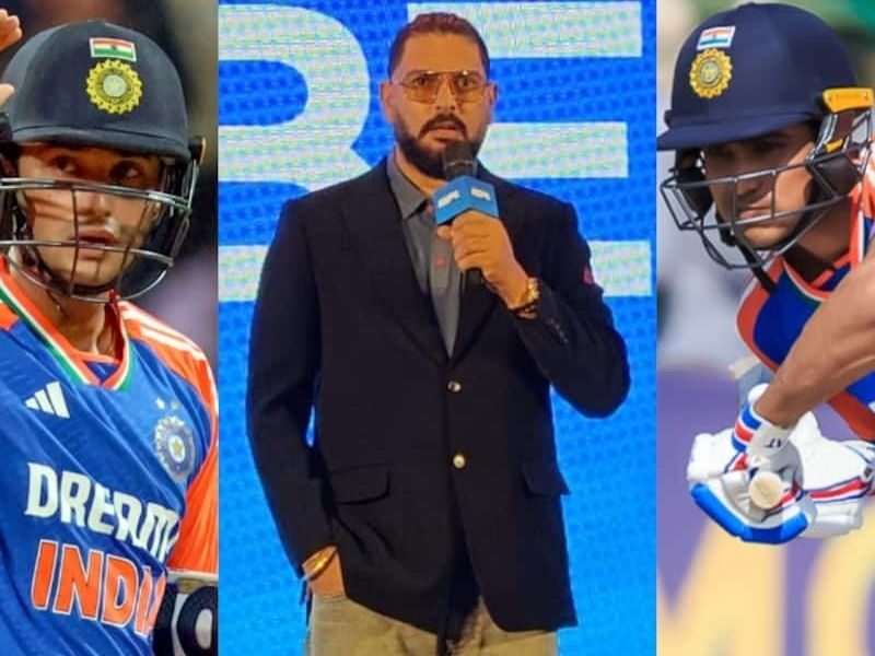 Yuvraj Singh and Abhishek Sharma